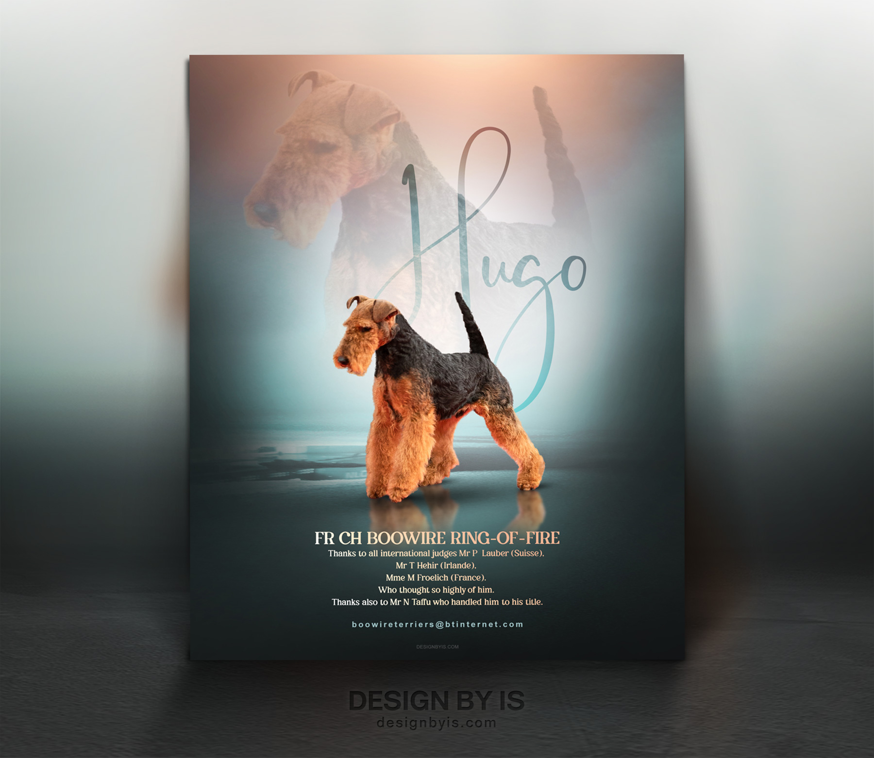 Dog magazine ad